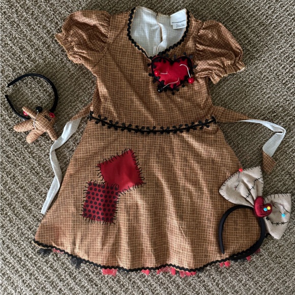 Girls Voodoo Costume with two Headbands - Picture 1 of 2